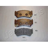Колодки тормозные дисковые передний для NISSAN ALMERA(N15) <b>JAPANPARTS PA-191AF</b>