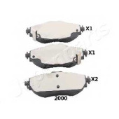 Колодки тормозные дисковые передний для TOYOTA AURIS(ADE18#, NZE18#, ZRE18#, ZWE18#) <b>JAPANPARTS PA-2000AF</b>