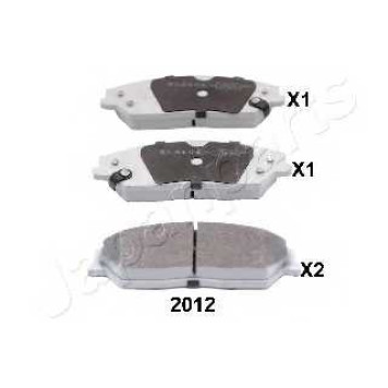 Колодки тормозные дисковые передний для TOYOTA CAMRY(AVV5#,XV5#) <b>JAPANPARTS PA-2012AF</b>