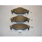 Колодки тормозные дисковые передний для TOYOTA YARIS(NCP1#,NLP1#,SCP1#) <b>JAPANPARTS PA-204AF</b>