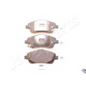 Колодки тормозные дисковые передний для TOYOTA AVENSIS(T25,T25#), COROLLA(R1#,ZER#,ZZE12#) <b>JAPANPARTS PA-206AF</b>