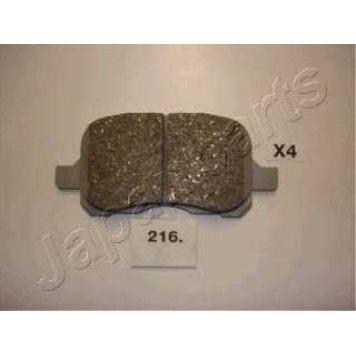 Колодки тормозные дисковые передний для TOYOTA COROLLA(##E11#,#E11#) <b>JAPANPARTS PA-216AF</b>