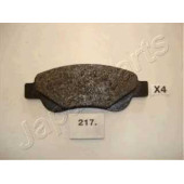 Колодки тормозные дисковые передний для CITROEN C1(PM#,PN#) / PEUGEOT 107 / TOYOTA AYGO(KGB1#,KGB4#,PAB4#,WNB1#) <b>JAPANPARTS PA-217AF</b>