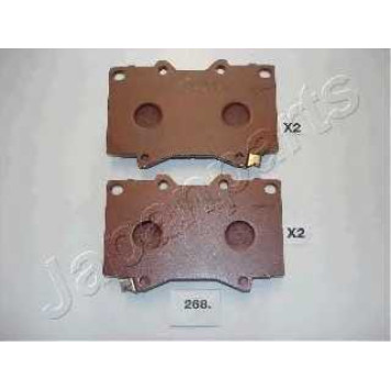 Колодки тормозные дисковые передний для TOYOTA LAND CRUISER 100(FZJ1#,UZJ1#) <b>JAPANPARTS PA-268AF</b>