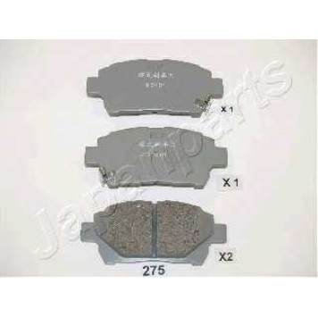 Колодки тормозные дисковые передний для TOYOTA IQ(KGJ1#,KPJ1#,NGJ1#,NUJ1#) <b>JAPANPARTS PA-275AF</b>