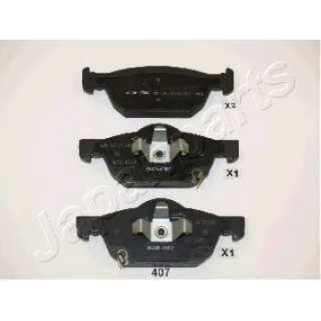 Колодки тормозные дисковые передний для HONDA ACCORD(CP,CU), CIVIC(FK) <b>JAPANPARTS PA-407AF</b>