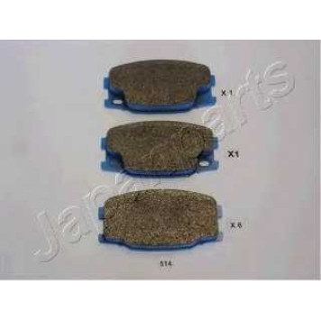 Колодки тормозные дисковые передний для MITSUBISHI Canter <b>JAPANPARTS PA-514AF</b>