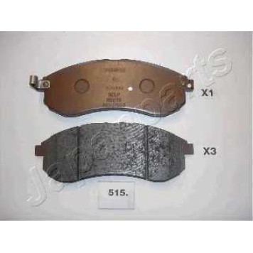 Колодки тормозные дисковые передний для MITSUBISHI L 200(K6#T,K7#T) <b>JAPANPARTS PA-515AF</b>