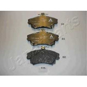 Колодки тормозные дисковые передний для MITSUBISHI CARISMA(DA#), COLT CZC(RG) <b>JAPANPARTS PA-516AF</b>