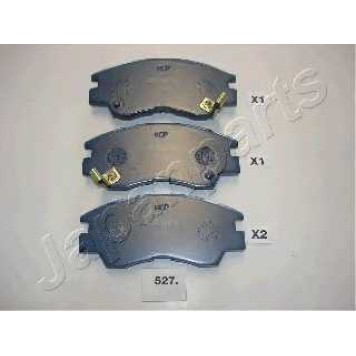 Колодки тормозные дисковые передний для MITSUBISHI GALANT, L 200, L 300, PAJERO <b>JAPANPARTS PA-527AF</b>