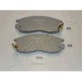 Колодки тормозные дисковые передний для HYUNDAI SANTAMO / MITSUBISHI COLT, ECLIPSE, GALANT, LANCER, SANTAMO, SPACE RUNNER, SPACE <b>JAPANPARTS PA-530AF</b>