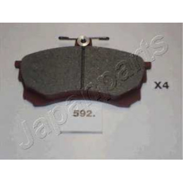 Колодки тормозные дисковые передний для MITSUBISHI CARISMA(DA#) <b>JAPANPARTS PA-592AF</b>