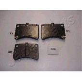Колодки тормозные дисковые передний для DAIHATSU CUORE(L7#) <b>JAPANPARTS PA-608AF</b>