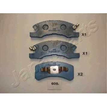 Колодки тормозные дисковые передний для DAIHATSU CUORE(L250#, L251, L260#, L275#, L285#), TREVIS <b>JAPANPARTS PA-609AF</b>