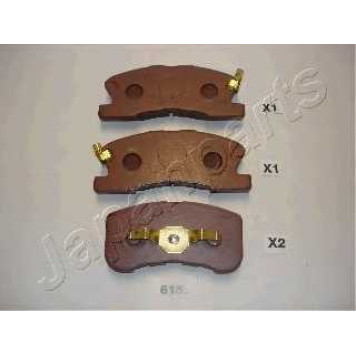 Колодки тормозные дисковые передний для DAIHATSU MOVE(L6#,L9#), SIRION(M1), YRV(M2) <b>JAPANPARTS PA-615AF</b>
