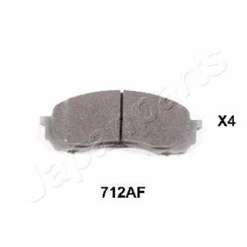 Колодки тормозные дисковые для SUBARU IMPREZA(G3,GD,GG,GH,GR) <b>JAPANPARTS PA-712AF</b>