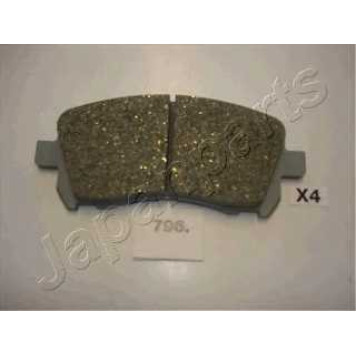 Колодки тормозные дисковые передний для SUBARU FORESTER(SF), IMPREZA(GFC,GG), LEGACY(BD,BE,BG,BH), OUTBACK(BE,BH) <b>JAPANPARTS PA-796AF</b>