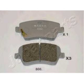Колодки тормозные дисковые передний для NISSAN MICRA(K13), NOTE(E12) / OPEL AGILA(B) / SUZUKI SPLASH, SWIFT(EZ,MZ) <b>JAPANPARTS PA-800AF</b>