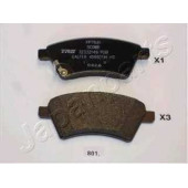 Колодки тормозные дисковые передний для FIAT SEDICI(FY#) / SUZUKI SX4(EY,GY) <b>JAPANPARTS PA-801AF</b>