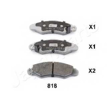 Колодки тормозные дисковые передний для SUZUKI SWIFT(AH,AJ,EA,MA) <b>JAPANPARTS PA-818AF</b>