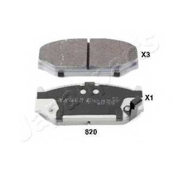 Колодки тормозные дисковые передний для SUZUKI SWIFT(EZ,MZ) <b>JAPANPARTS PA-820AF</b>