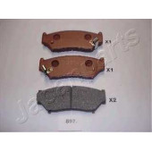 Колодки тормозные дисковые передний для SUZUKI GRAND VITARA(FT), JIMNY(FJ), VITARA(ET,TA) <b>JAPANPARTS PA-897AF</b>