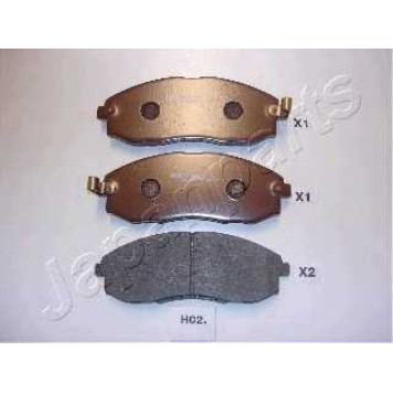 Колодки тормозные дисковые передний для HYUNDAI H-1 <b>JAPANPARTS PA-H02AF</b>