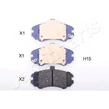 Колодки тормозные дисковые передний для HYUNDAI ELANTRA(XD) <b>JAPANPARTS PA-H15AF</b>