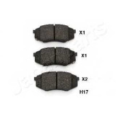 Колодки тормозные дисковые передний для HYUNDAI ix20(JC) <b>JAPANPARTS PA-H17AF</b>