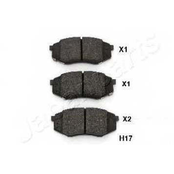 Колодки тормозные дисковые передний для HYUNDAI ix20(JC) <b>JAPANPARTS PA-H17AF</b>