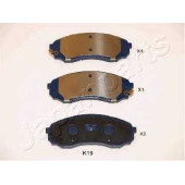 Колодки тормозные дисковые передний для HYUNDAI H-1(TQ) / KIA CARNIVAL / GRAND CARNIVAL(VQ) <b>JAPANPARTS PA-K19AF</b>