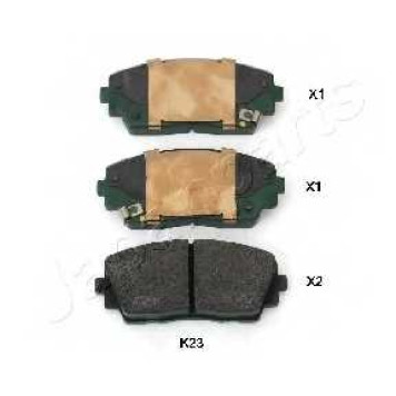 Колодки тормозные дисковые передний для KIA PICANTO(TA) <b>JAPANPARTS PA-K23AF</b>