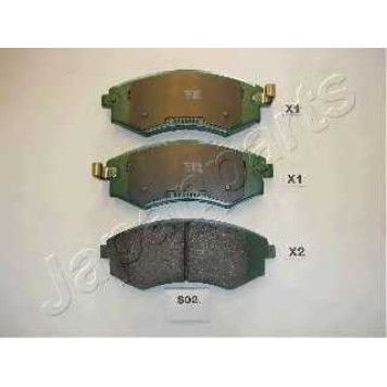 Колодки тормозные дисковые передний для DAEWOO REXTON(GAB#) / HYUNDAI COUPE(RD) / SSANGYONG REXTON(GAB#) <b>JAPANPARTS PA-S02AF</b>