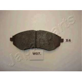 Колодки тормозные дисковые передний для CHEVROLET AVEO(T250,T255), KALOS / DAEWOO KALOS(KLAS) <b>JAPANPARTS PA-W07AF</b>