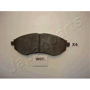 Колодки тормозные дисковые передний для CHEVROLET AVEO(T250,T255), KALOS / DAEWOO KALOS(KLAS) <b>JAPANPARTS PA-W07AF</b>