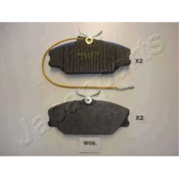 Колодки тормозные дисковые передний для DAEWOO LUBLIN <b>JAPANPARTS PA-W08AF</b>