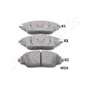 Колодки тормозные дисковые передний для CHEVROLET AVEO(T300) <b>JAPANPARTS PA-W15AF</b>