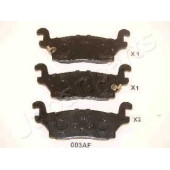 Колодки тормозные дисковые задний для HUMMER HUMMER H3 <b>JAPANPARTS PP-003AF</b>