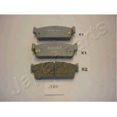 Колодки тормозные дисковые задний для NISSAN 200 SX(S13), MAXIMA QX(A32), MAXIMA(A32), PRIMERA(W10) <b>JAPANPARTS PP-124AF</b>