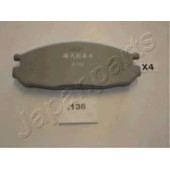 Колодки тормозные дисковые задний для NISSAN PATROL GR(GR,Y60), PATROL III/2(W260), VANETTE(C22) <b>JAPANPARTS PP-136AF</b>