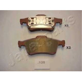 Колодки тормозные дисковые задний для MAZDA 3(BK), 5(CR19) / NISSAN PRIMERA(P12,WP12) <b>JAPANPARTS PP-138AF</b>