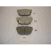 Колодки тормозные дисковые задний для NISSAN 200 SX(S14), 300 ZX(Z31), SILVIA(S110,S12) <b>JAPANPARTS PP-194AF</b>