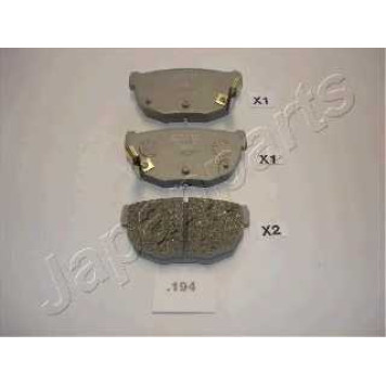 Колодки тормозные дисковые задний для NISSAN 200 SX(S14), 300 ZX(Z31), SILVIA(S110,S12) <b>JAPANPARTS PP-194AF</b>