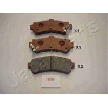 Колодки тормозные дисковые задний для NISSAN 200 SX(S13,S14), ALMERA(N15), PULSAR(N14), SUNNY(N14) <b>JAPANPARTS PP-196AF</b>