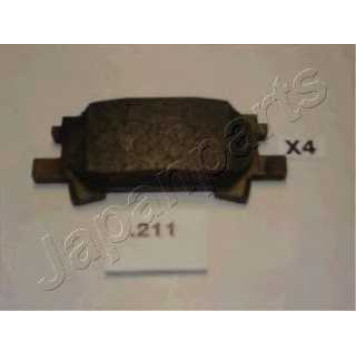 Колодки тормозные дисковые задний для LEXUS RX(GSU3#,MCU3#,MHU3#) <b>JAPANPARTS PP-211AF</b>