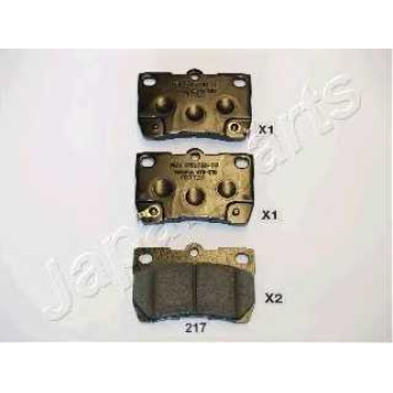 Колодки тормозные дисковые задний для LEXUS GS(GRS19#, GWS19#, URS19#, UZS19#), IS(ALE2#, GSE2#, USE2#) <b>JAPANPARTS PP-217AF</b>