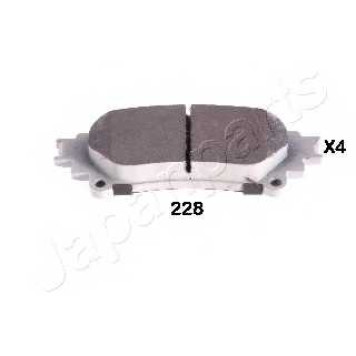 Колодки тормозные дисковые задний для LEXUS RX(AGL1#,GGL1#,GYL1#) / TOYOTA PRIUS PLUS(ZVW4#), PRIUS(NHP10#) <b>JAPANPARTS PP-228AF</b>
