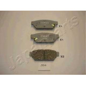Колодки тормозные дисковые задний для MITSUBISHI CARISMA(DA#), COLT(CA#A), LANCER(C6#A, C7#A, CB#W, CB/D#A, CD#W) <b>JAPANPARTS PP-504AF</b>