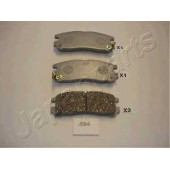 Колодки тормозные дисковые задний для MITSUBISHI 3000 GT, ECLIPSE, GALANT, PAJERO PININ, SANTAMO, SAPPORO, SIGMA, SPACE RUNNER, SPACE <b>JAPANPARTS PP-594AF</b>