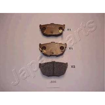 Колодки тормозные дисковые задний для HYUNDAI COUPE(GK,RD), ELANTRA(HD,XD), LANTRA(J-1,J-2), MATRIX(FC) / KIA CERATO(LD) <b>JAPANPARTS PP-595AF</b>